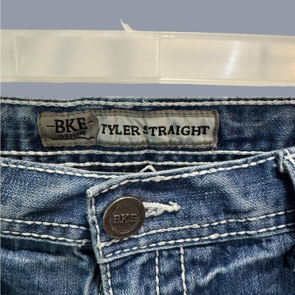 BKE Light Blue Straight Leg Jeans Size 36XL - Picture 4 of 6